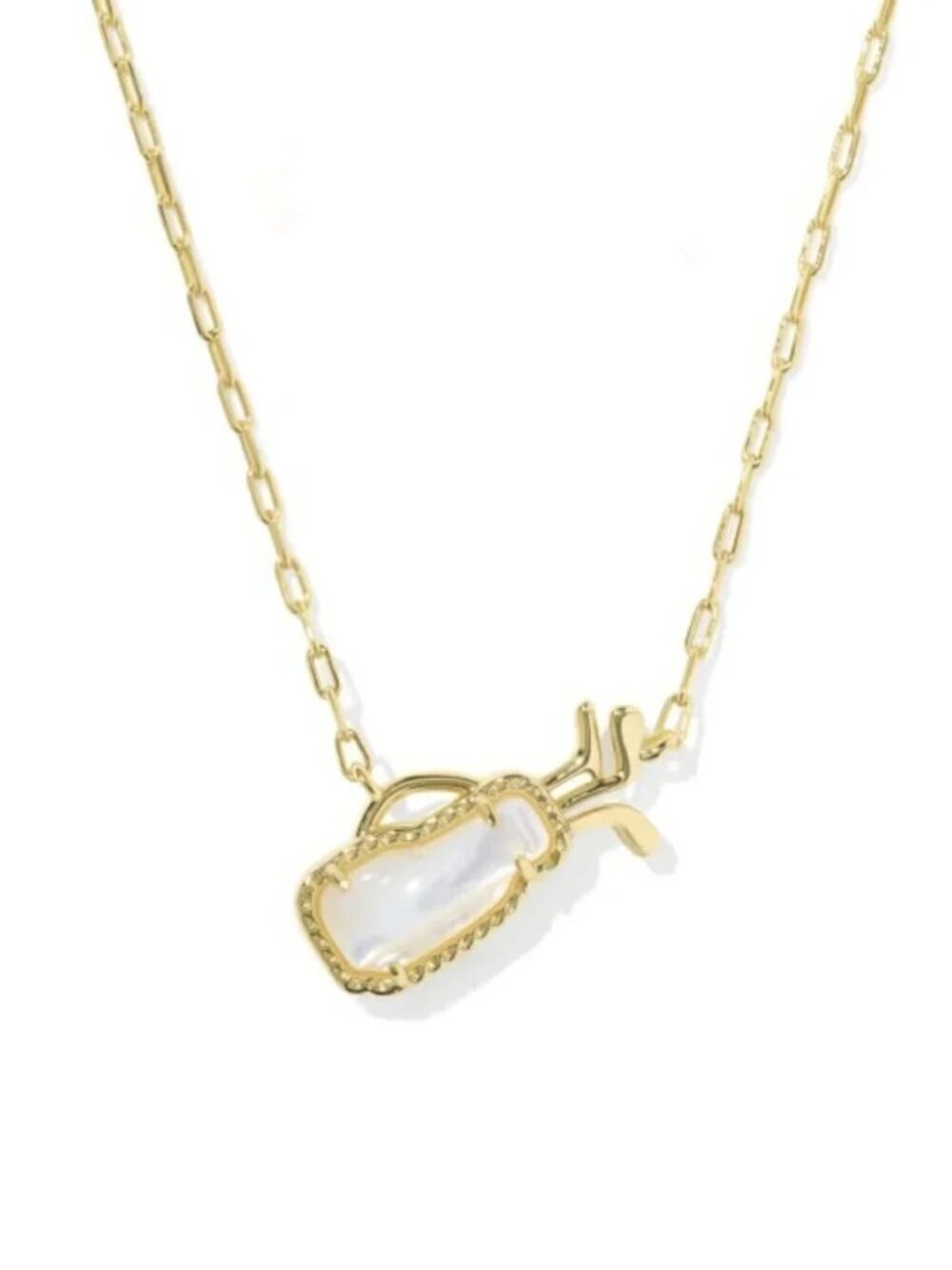 Kendra Scott Golf Gold Short Pendant Necklace
